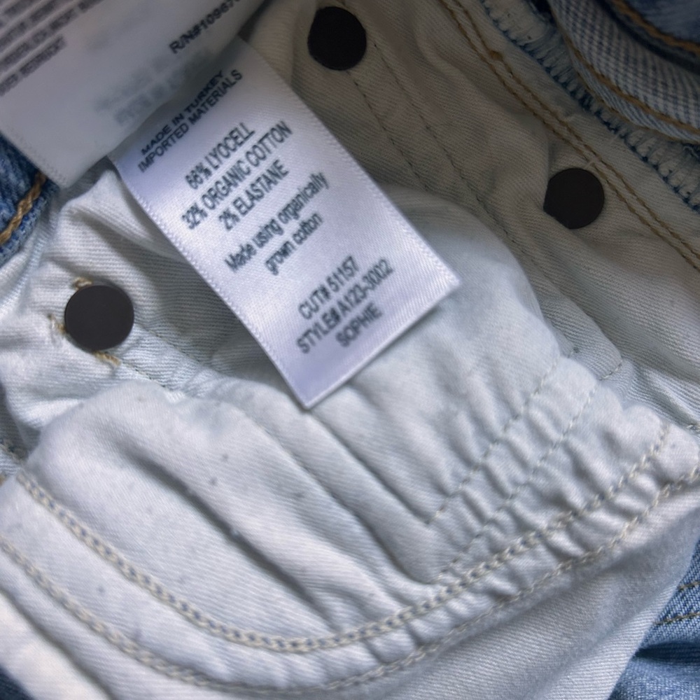 Agolde- Sophie Mis Rise Skinny Ankle Distressed Size 27 - Picture 6 of 9